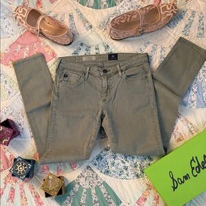 AG Adriano Goldschmied The Legging Ankle Women's green Skinny Jeans 26R